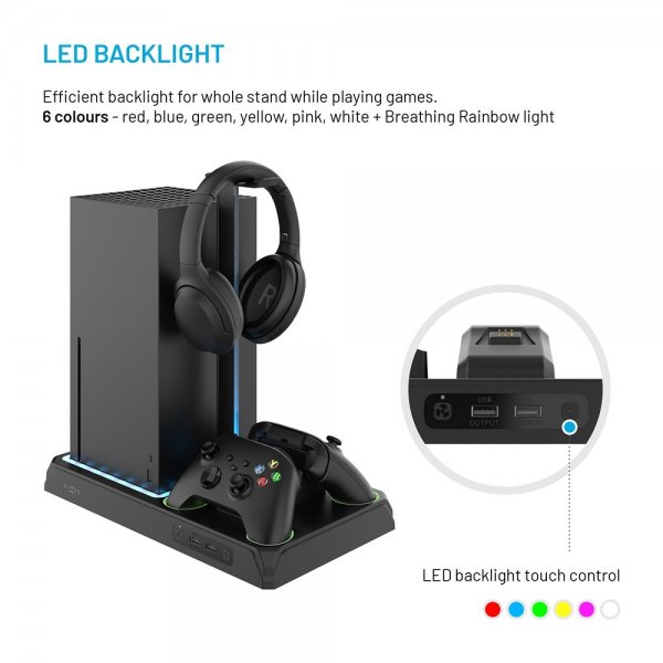 Fixed Multifunktionell Dockningsstation till Xbox Series X/Series S Svart