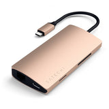 Satechi USB-C Multi-Port Adapter 4K Gigabit Ethernet V2 Guld