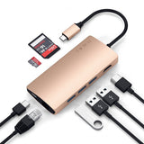 Satechi USB-C Multi-Port Adapter 4K Gigabit Ethernet V2 Guld