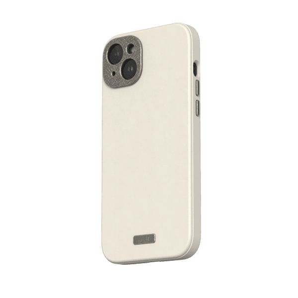Moshi iPhone 15 Plus Skal Napa MagSafe Eggnog White