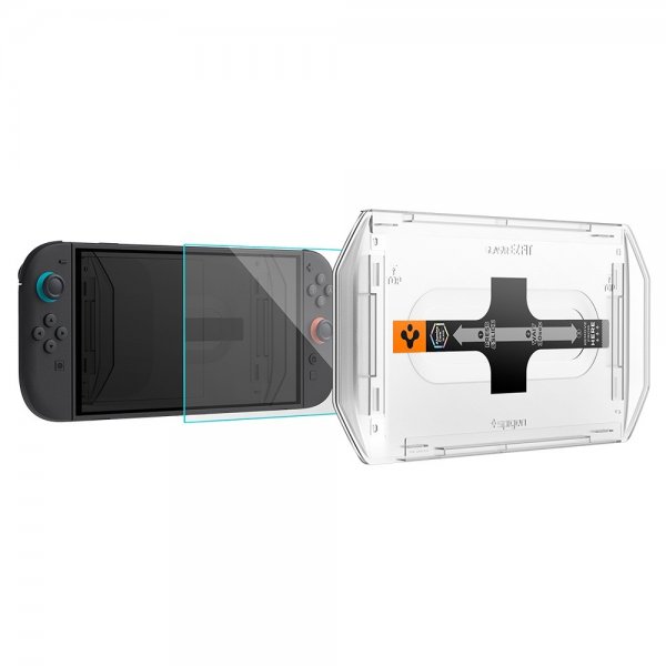Spigen Nintendo Switch 2 Skärmskydd GLAS.tR EZ Fit 2-pack