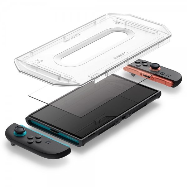 Spigen Nintendo Switch 2 Skärmskydd GLAS.tR EZ Fit 2-pack
