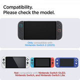 Spigen Nintendo Switch 2 Skärmskydd GLAS.tR EZ Fit 2-pack