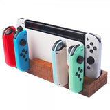 Nintendo Switch Laddningsdocka för Joy-Cons med Spelförvaring Brun