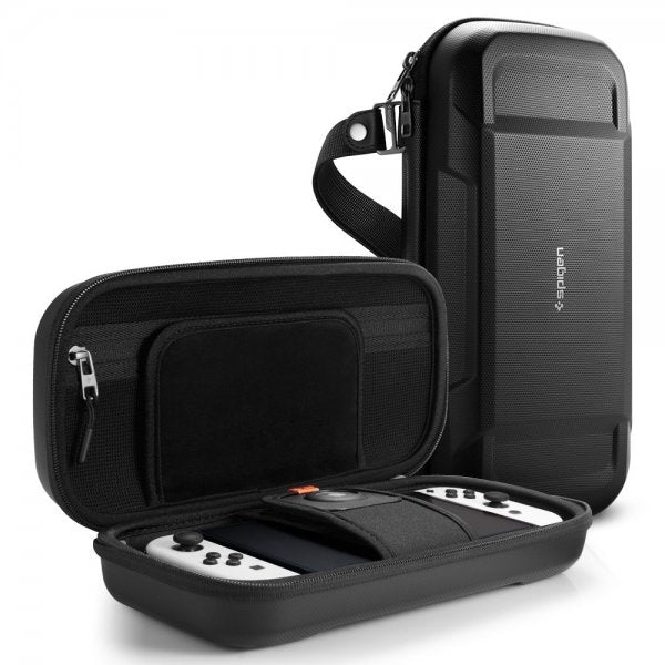 Spigen Nintendo Switch/Switch OLED Fodral Rugged Armor Pro Svart