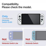 Spigen Nintendo Switch OLED Skärmskydd GLAS.tR EZ Fit 2-pack