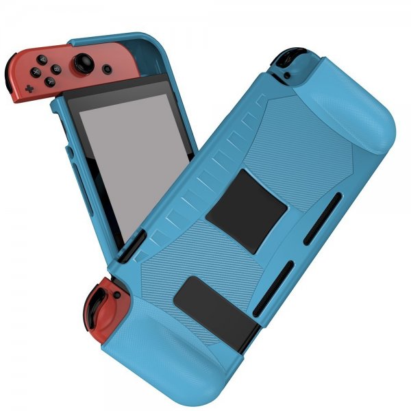 Nintendo Switch Skal Kolfibermönster Blå