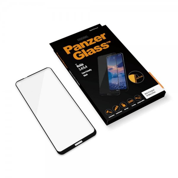 PanzerGlass Nokia 3.4/5.4 Skärmskydd Edge-to-Edge Case Friendly