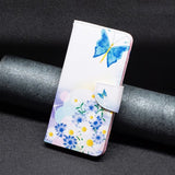 Nokia G11/G21 Fodral Motiv Fjärilar och Blommor
