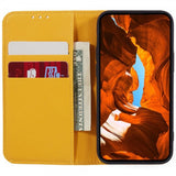 Nokia G42 Fodral med Kortfack Flip Gul