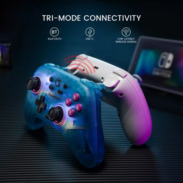 GameSir Nova HD Rumble Spelkontroll 2.4G Neon Teal