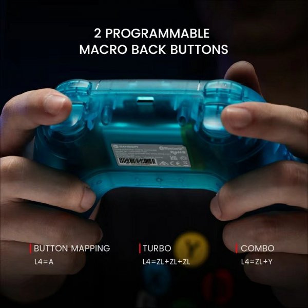 GameSir Nova HD Rumble Spelkontroll 2.4G Neon Teal