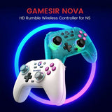 GameSir Nova HD Rumble Spelkontroll 2.4G Neon Teal