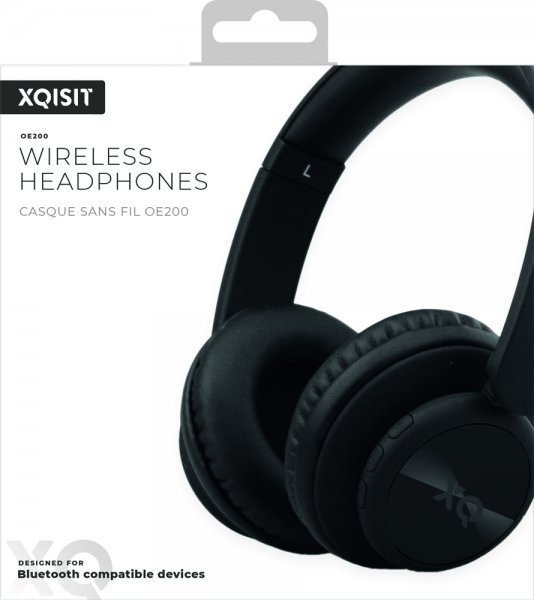 Xqisit oE200 Trådlösa On-Ear Hörlurar Svart