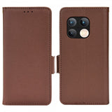 OnePlus 10 Pro Fodral Litchi Brun