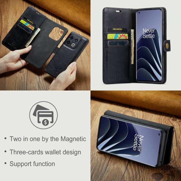 Dg.Ming OnePlus 10 Pro Fodral med Löstagbart Skal Svart