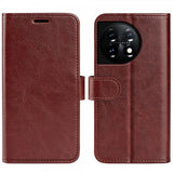 OnePlus 11 Fodral Lädertextur Brun