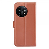 OnePlus 11 Fodral Litchi Brun