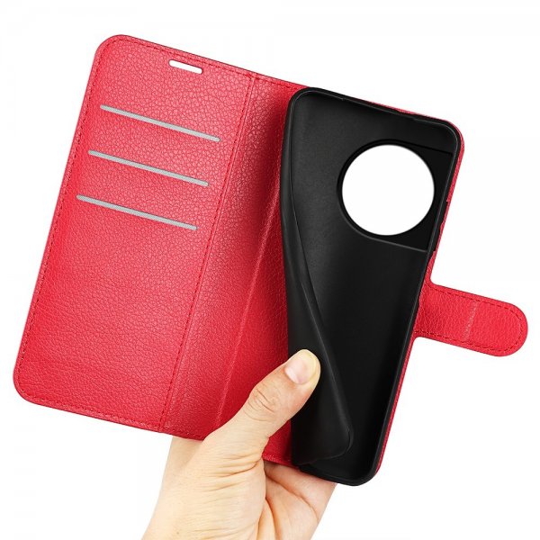 OnePlus 11 Fodral Litchi Röd