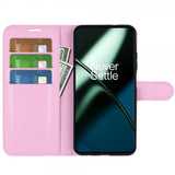 OnePlus 11 Fodral Litchi Rosa