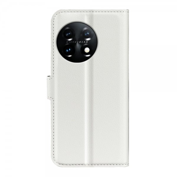 OnePlus 11 Fodral Litchi Vit
