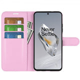 OnePlus 12 Fodral Litchi Rosa