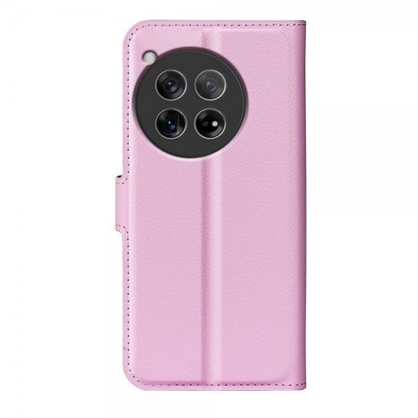 OnePlus 12 Fodral Litchi Rosa