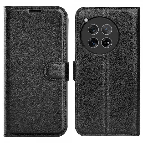 OnePlus 12 Fodral Litchi Svart