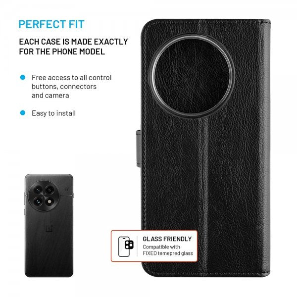 Fixed OnePlus 13 Fodral Opus Book Svart