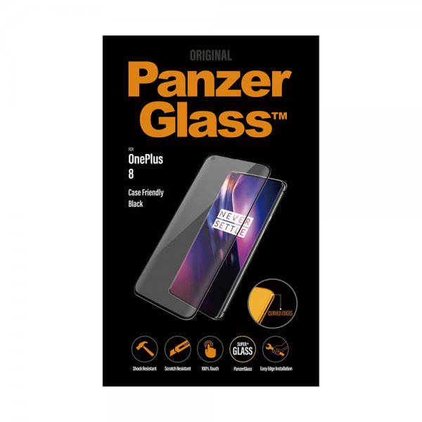 PanzerGlass OnePlus 8 Skärmskydd CaseFriendly Curved Edges