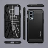 Spigen OnePlus Nord 2 5G Skal Rugged Armor Matte Black