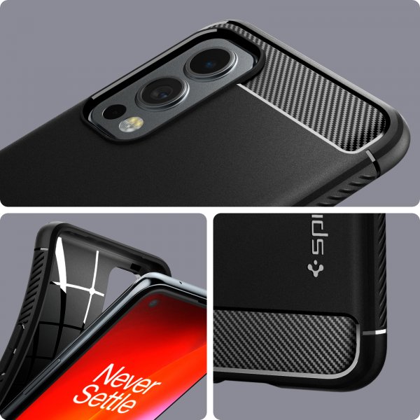 Spigen OnePlus Nord 2 5G Skal Rugged Armor Matte Black