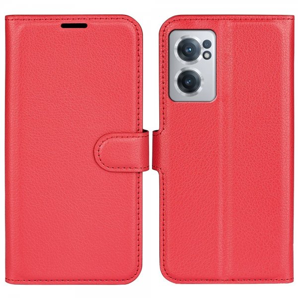 OnePlus Nord CE 2 5G Fodral Litchi Röd