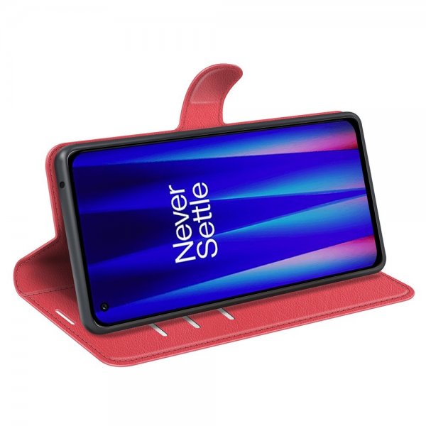 OnePlus Nord CE 2 5G Fodral Litchi Röd