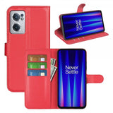 OnePlus Nord CE 2 5G Fodral Litchi Röd