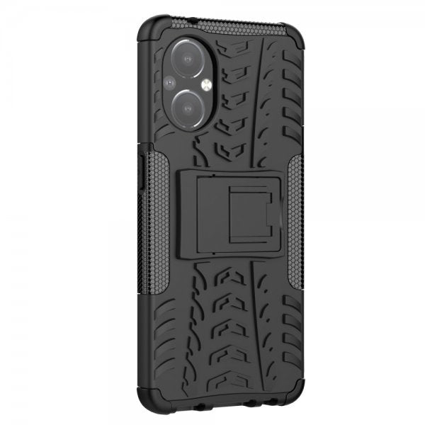 OnePlus Nord N20 5G Skal Däckmönster Stativfunktion Svart