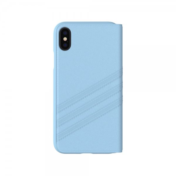 Adidas iPhone X/Xs Fodral OR Booklet Case Suede FW18 Blå