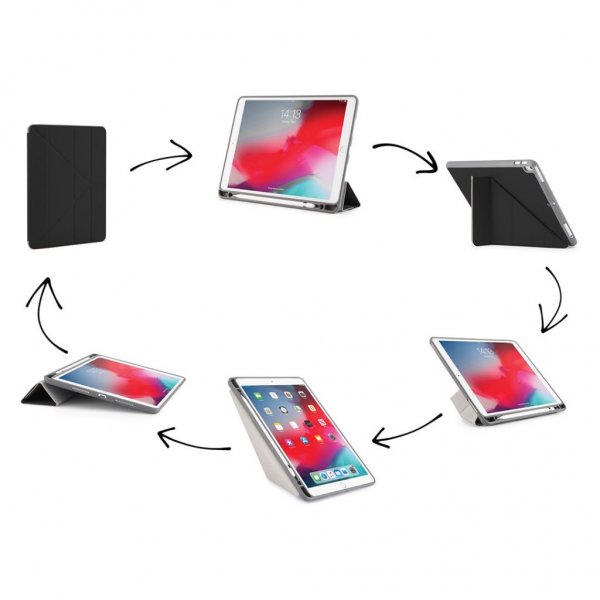 Pipetto iPad Air 2019 (gen 3)/iPad Pro 10.5 Fodral Origami Pencil Marinblå