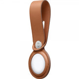 Apple Original AirTag Hållare Leather Loop Saddle Brown