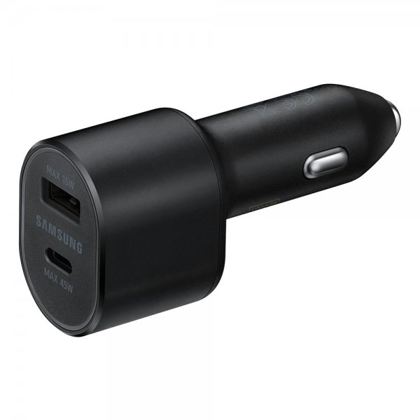 Samsung Original Billaddare Super Fast Dual Car Charger 45W Svart