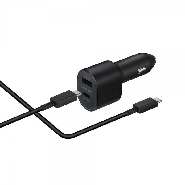 Samsung Original Billaddare Super Fast Dual Car Charger 45W Svart