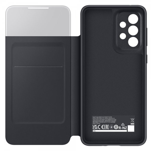 Samsung Original Galaxy A33 5G Fodral Smart S View Wallet Cover Svart