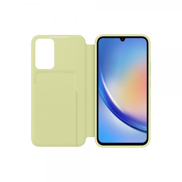 Samsung Original Galaxy A34 5G Fodral Smart View Wallet Case Lime