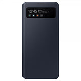 Samsung Original Galaxy A41 Fodral Smart S View Wallet Cover Svart