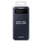 Samsung Original Galaxy A41 Fodral Smart S View Wallet Cover Svart