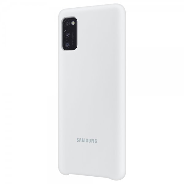 Samsung Original Galaxy A41 Skal Silicone Cover Vit