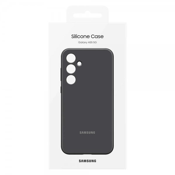 Samsung Original Galaxy A55 Skal Silicone Case Svart