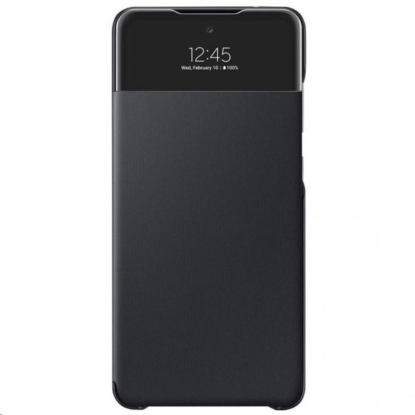 Samsung Original Galaxy A72 Fodral Smart S View Wallet Cover Svart