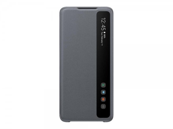 Samsung Original Galaxy S20 Ultra Fodral Smart Clear View Cover Grå