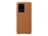 Samsung Original Galaxy S20 Ultra Skal Leather Cover Brun